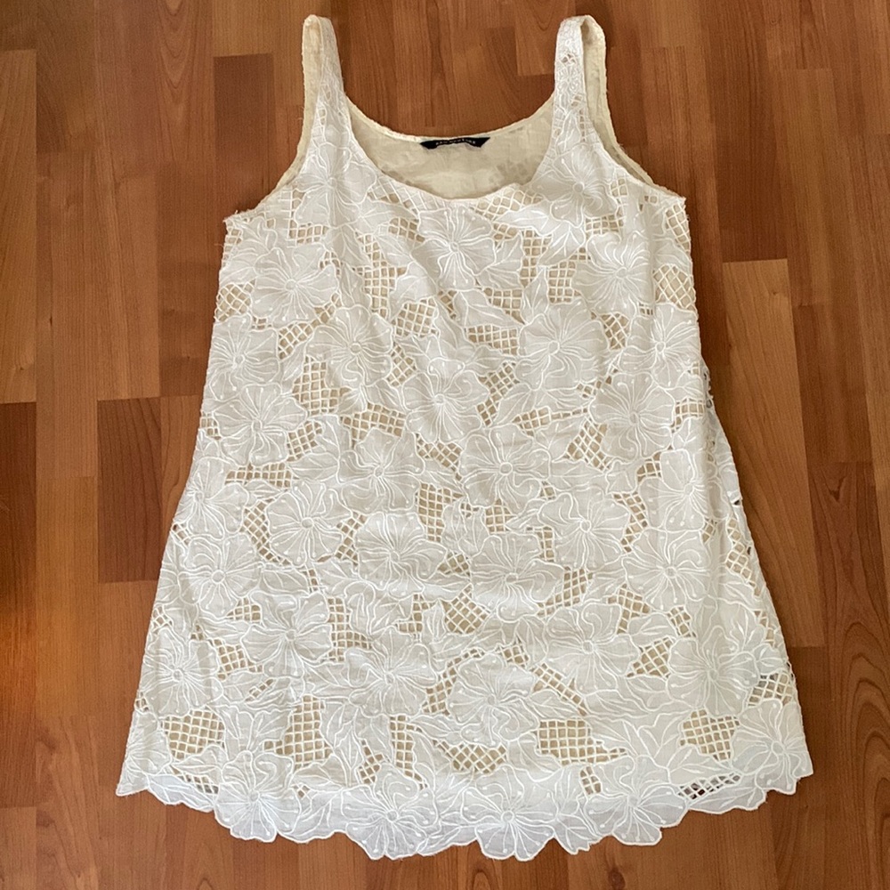 White and Ivory Eyelet Mini from Kas New York